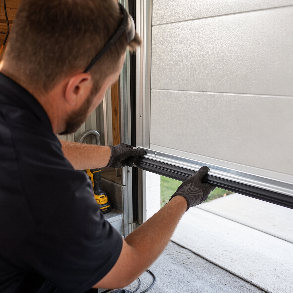 Illustration for garage door installation in Deer Park