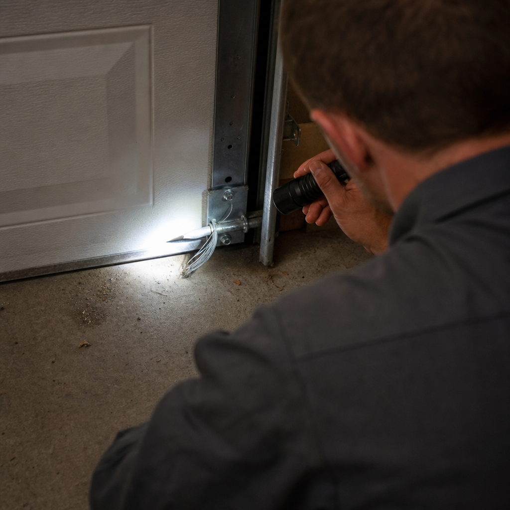 Illustration for garage door repair in Dent