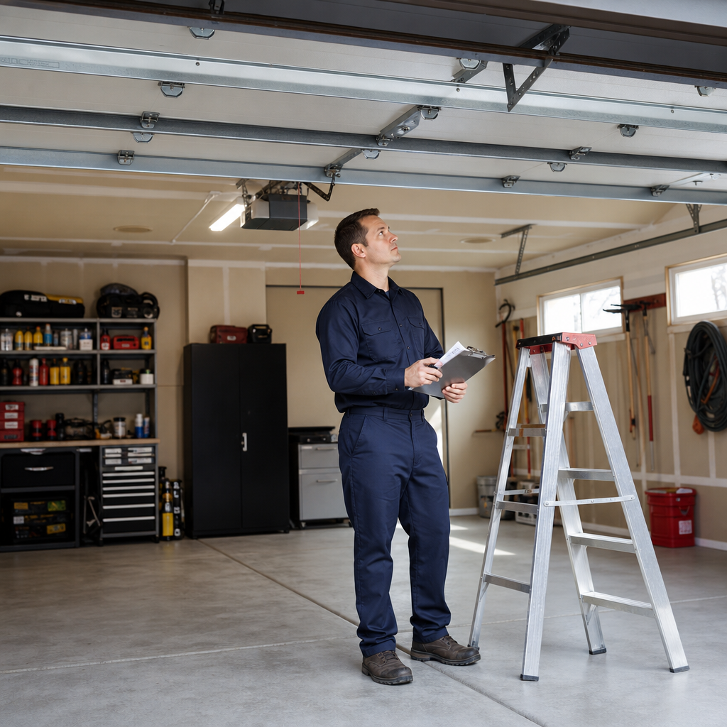 Illustration for emergency garage door repair in Dent