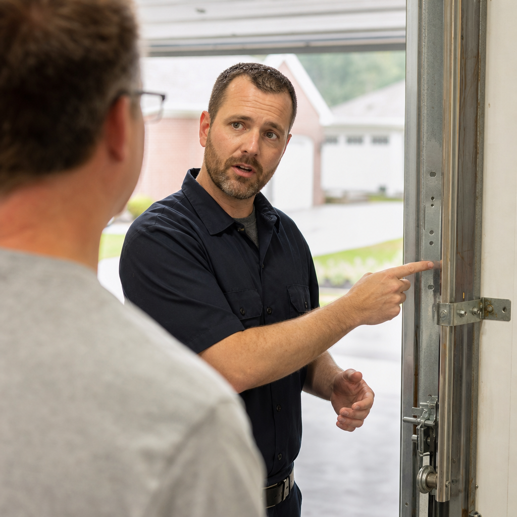 Illustration for emergency garage door repair in Moraine