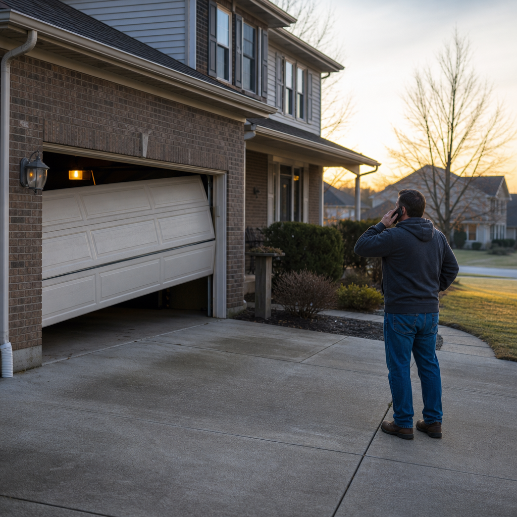Illustration for garage door repair in Edgewood