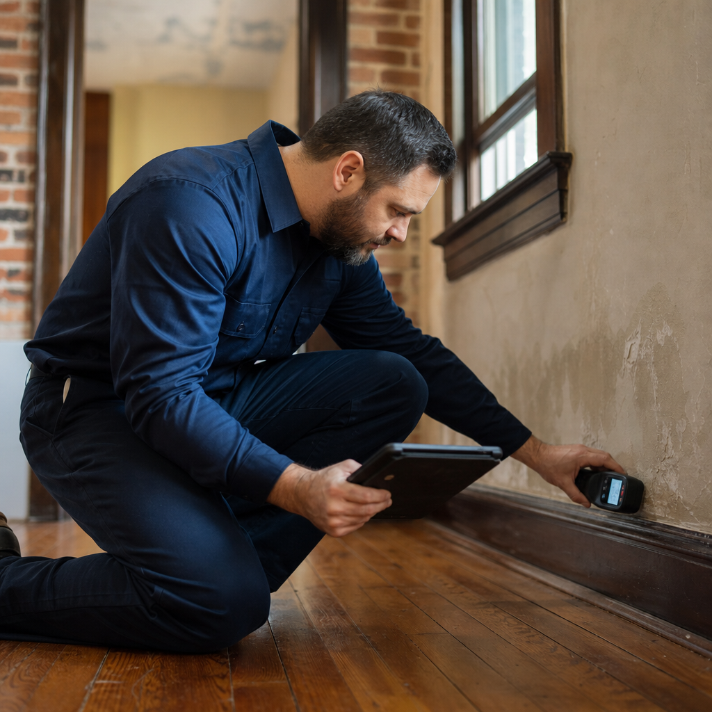 Illustration for water damage restoration in East New York