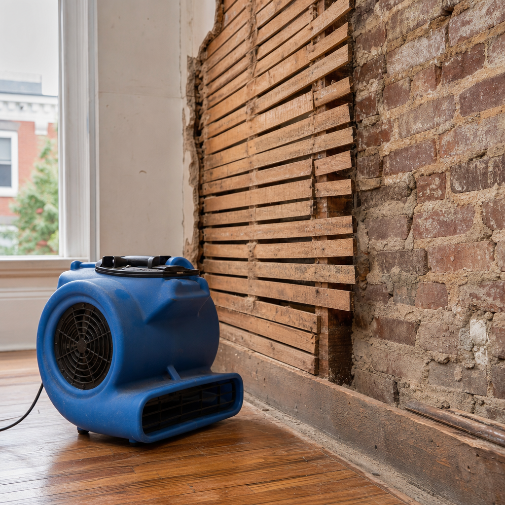 Illustration for water damage restoration in Ridgewood