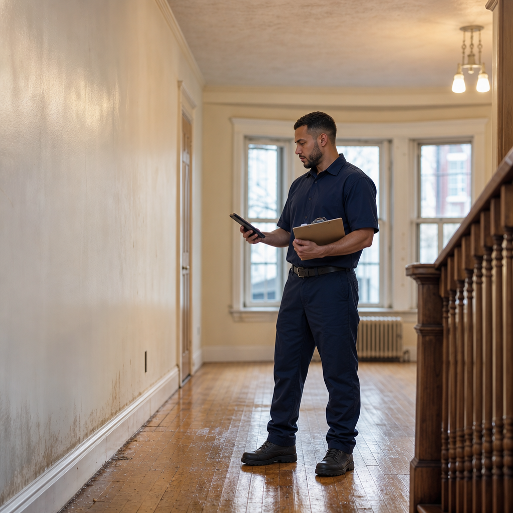 Illustration for emergency water damage restoration in East New York