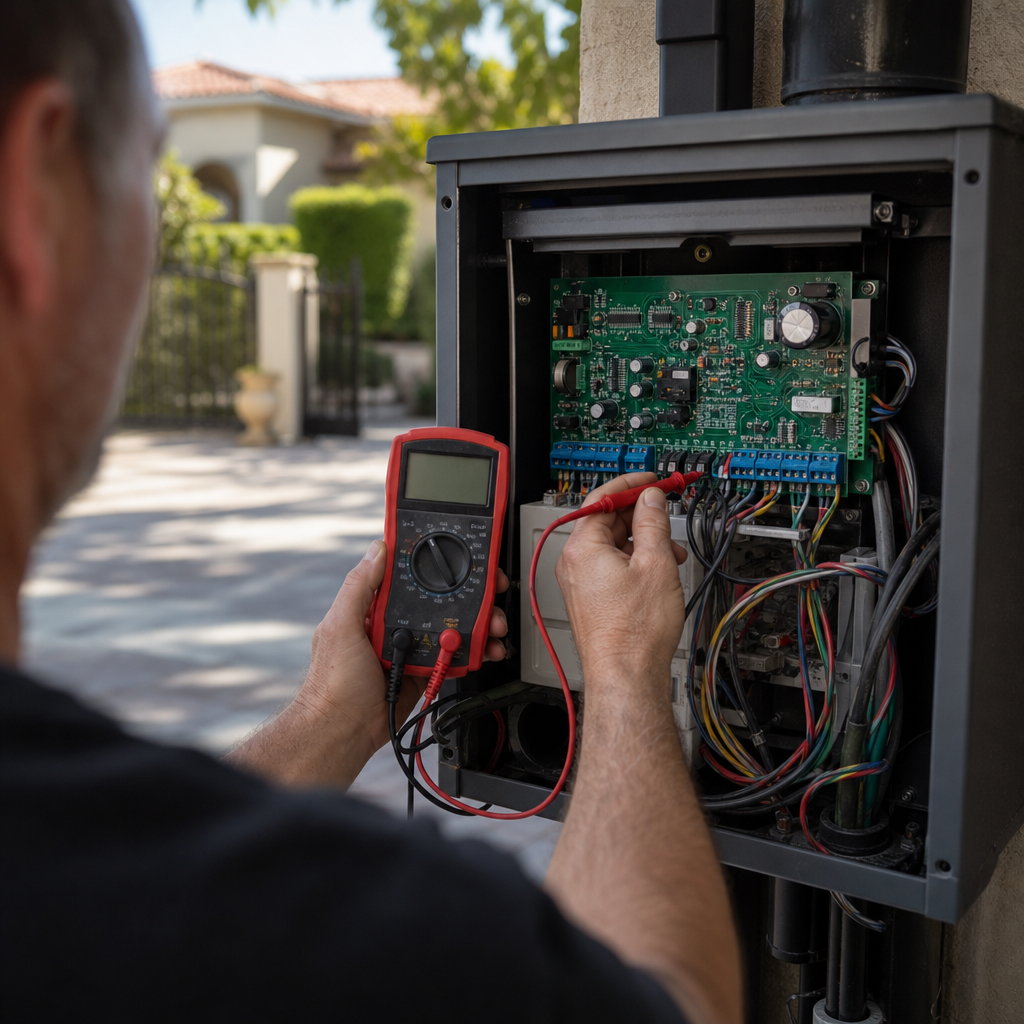 Illustration for automatic gate repair in Tarzana
