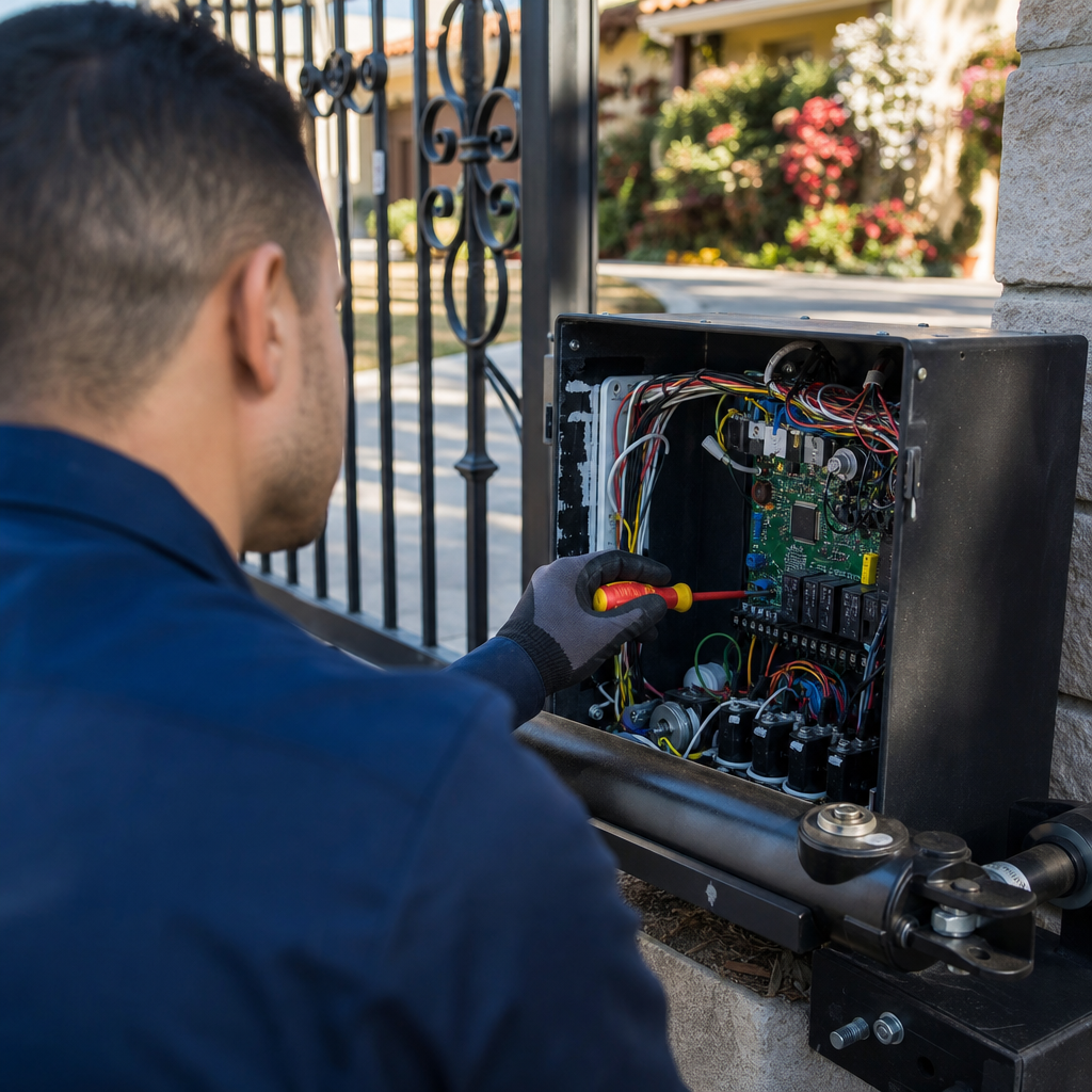 Illustration for automatic gate repair in Granada Hills