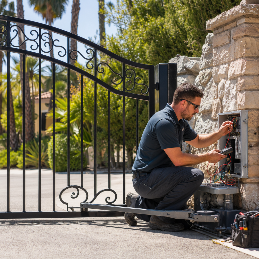 Illustration for gate repair in Encino