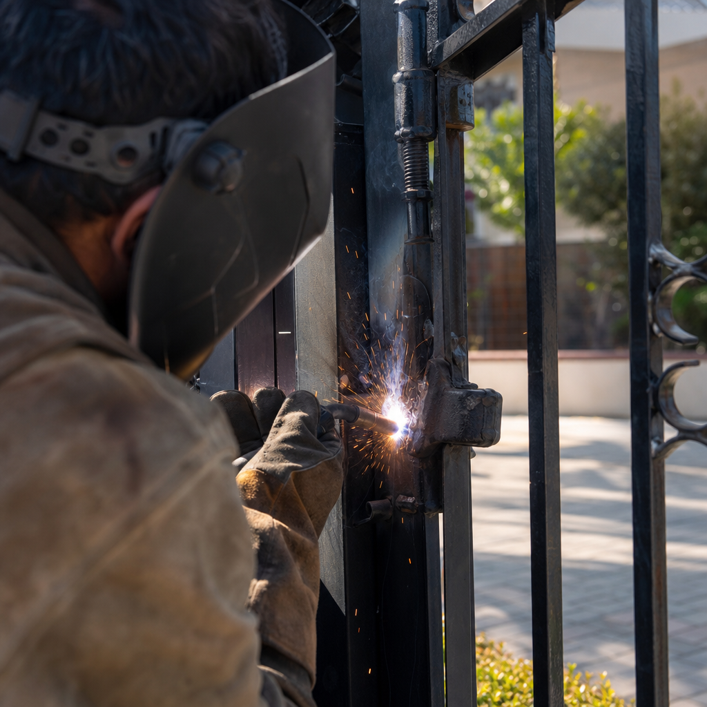 Illustration for gate hinge repair in Canoga Park
