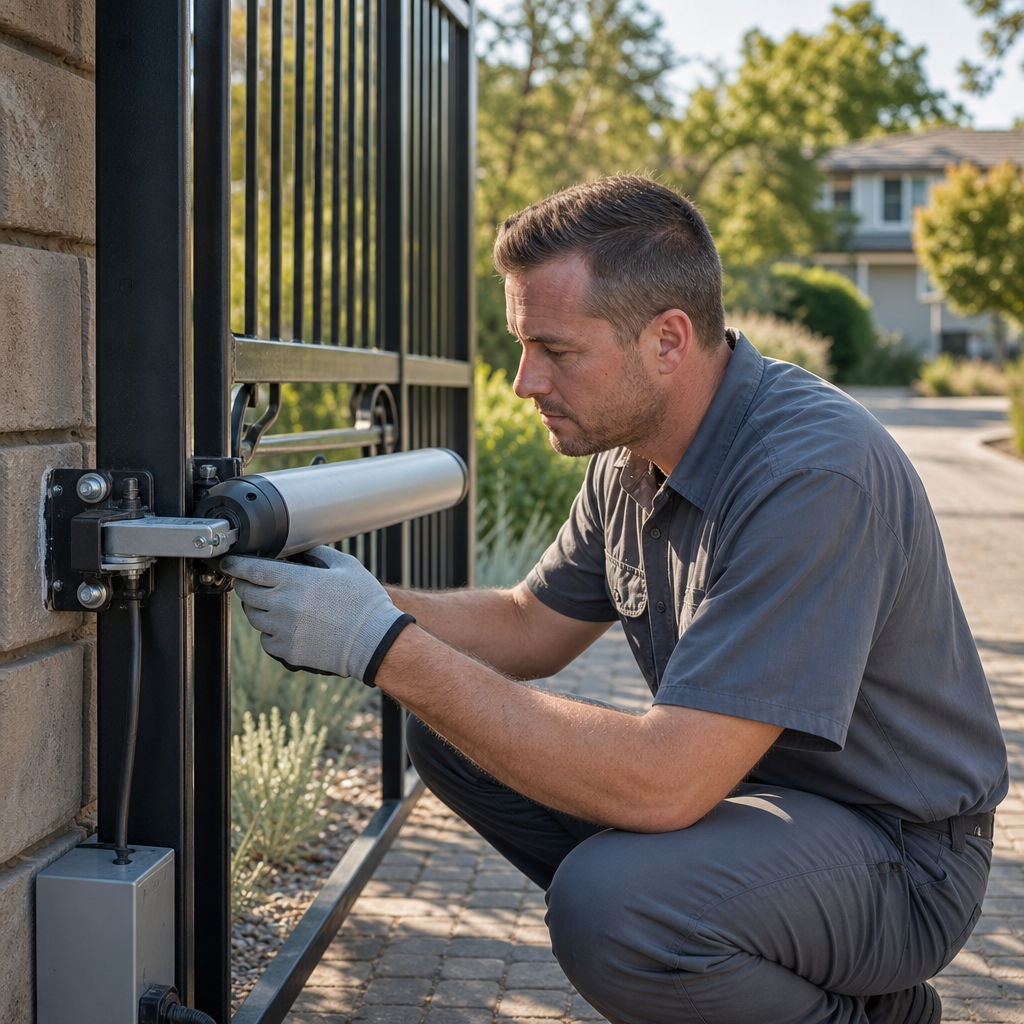 Illustration for gate operator repair in Davis