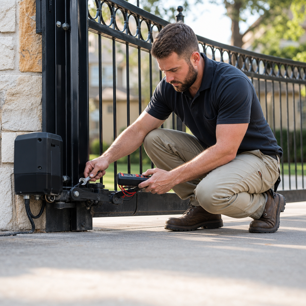 Illustration for gate repair in Keller