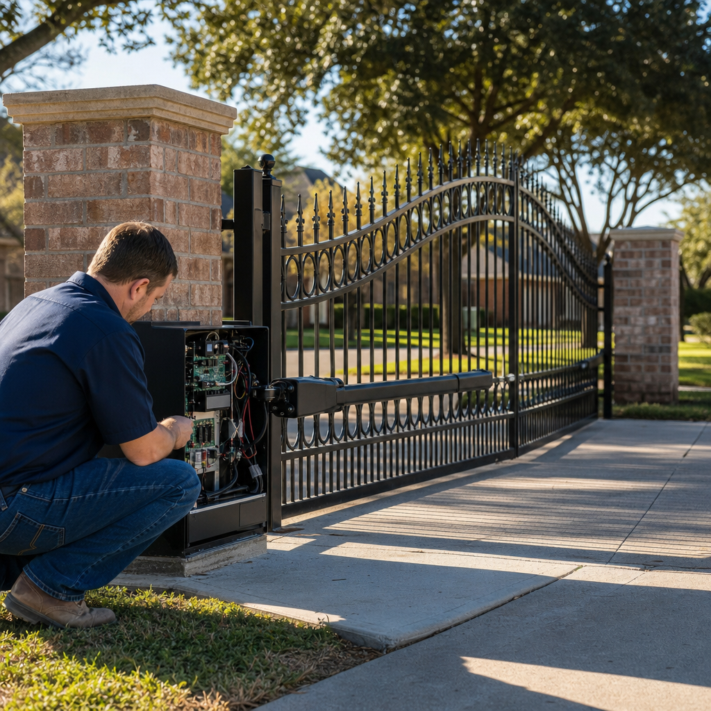Illustration for automatic gate repair in North Richland Hills