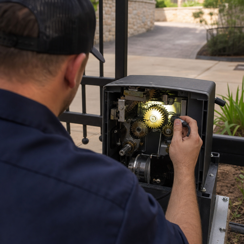 Illustration for automatic gate repair in Haltom City