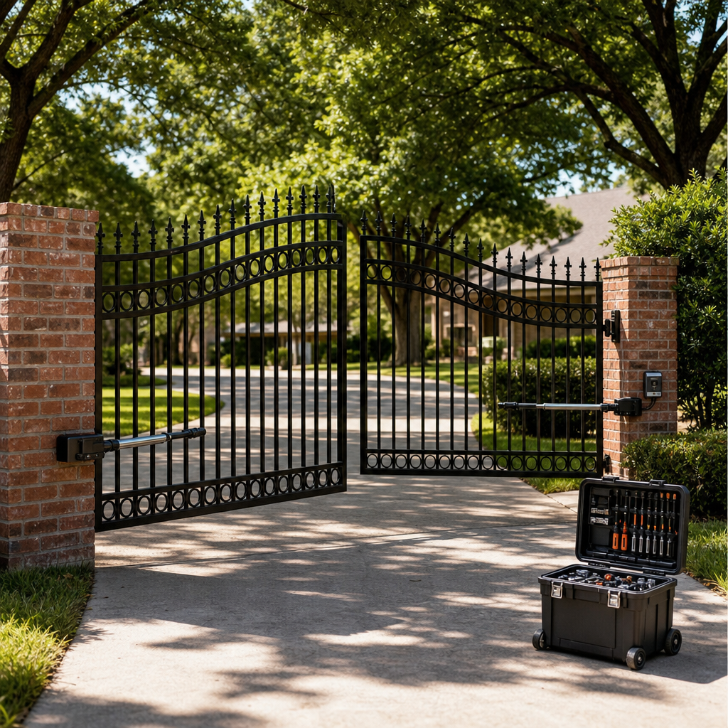 Illustration for gate repair in Haltom City