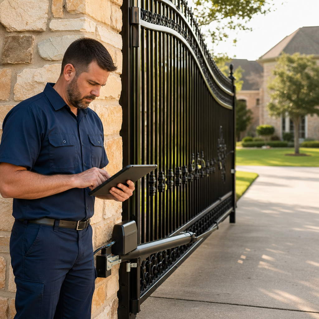 Illustration for gate repair in Hurst