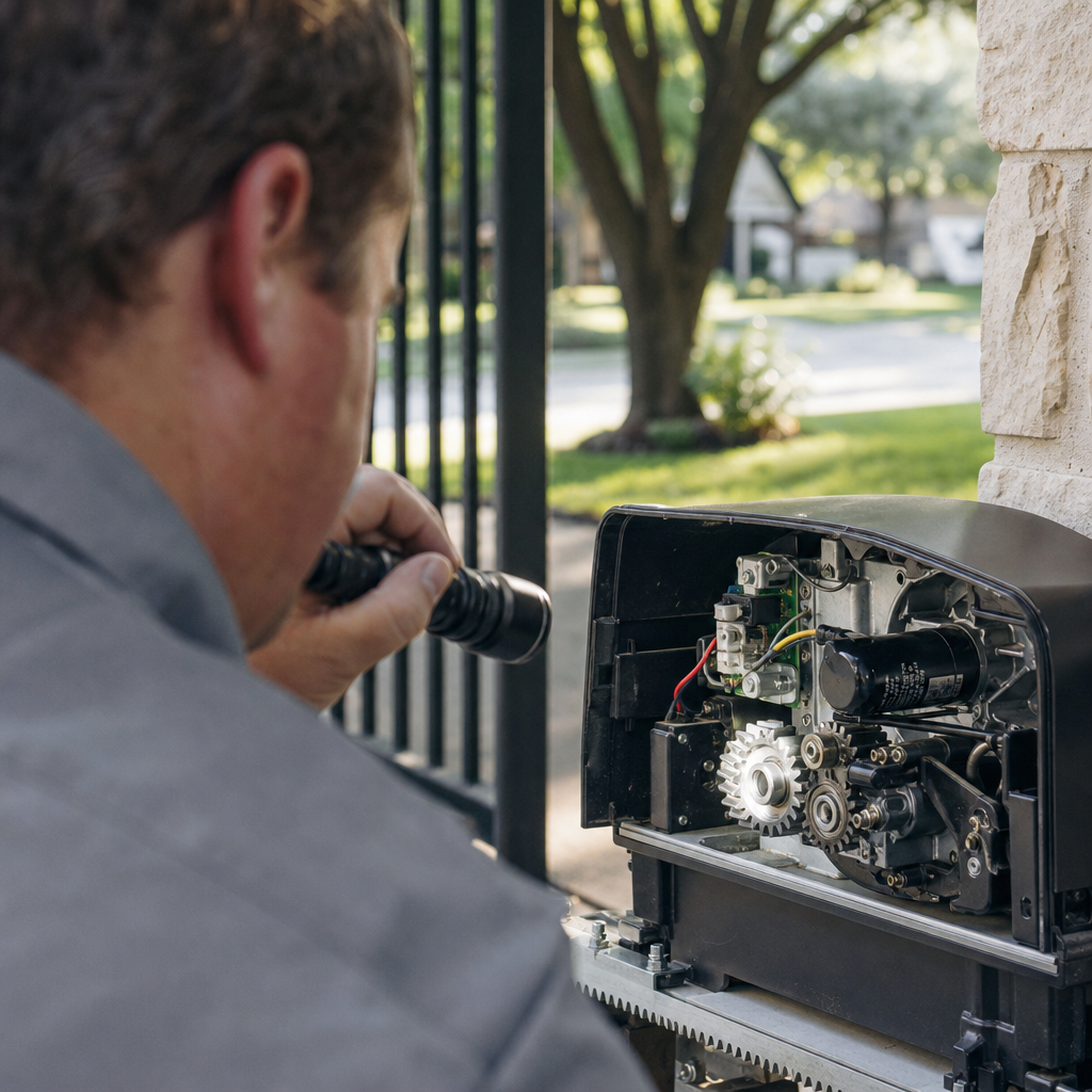 Illustration for gate motor repair in Keller