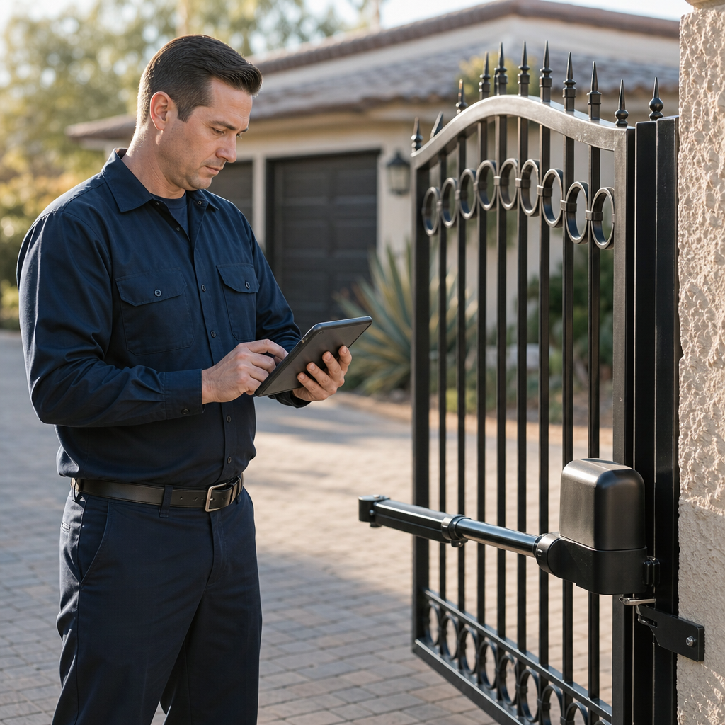 Illustration for swing gate repair anaheim