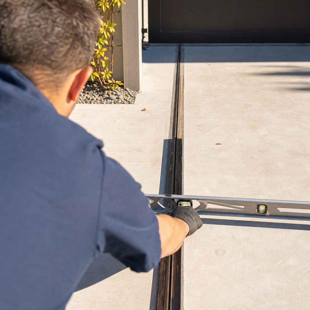 Illustration for driveway gate track repair anaheim