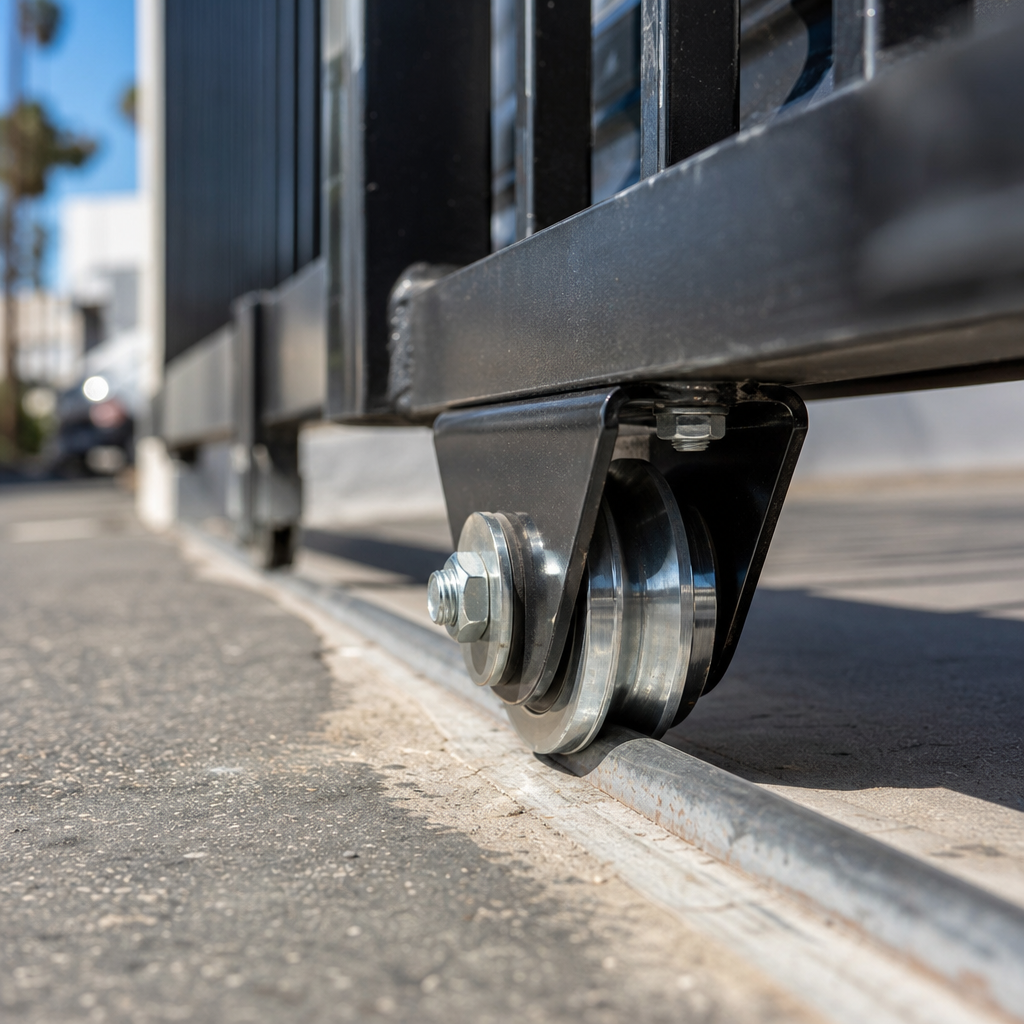 Illustration for top rated commercial gate repair anaheim