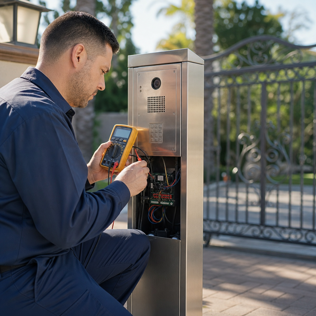 Illustration for gate intercom repair anaheim