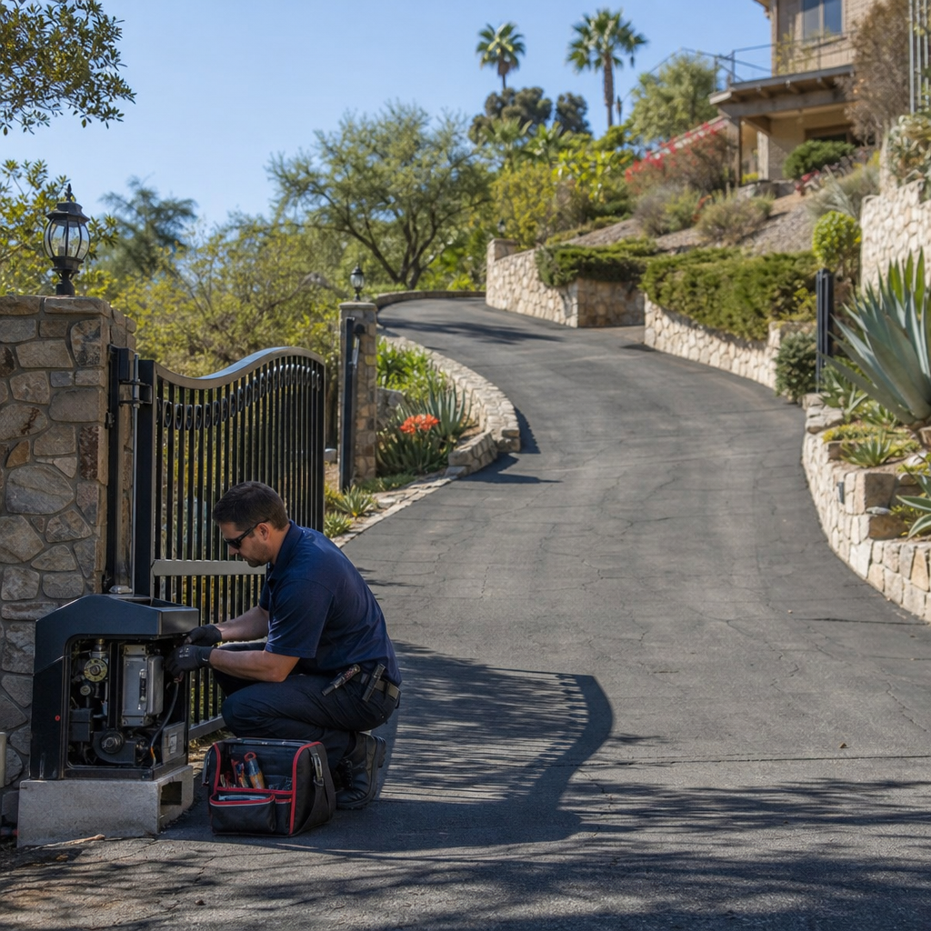 Illustration for driveway gate repair