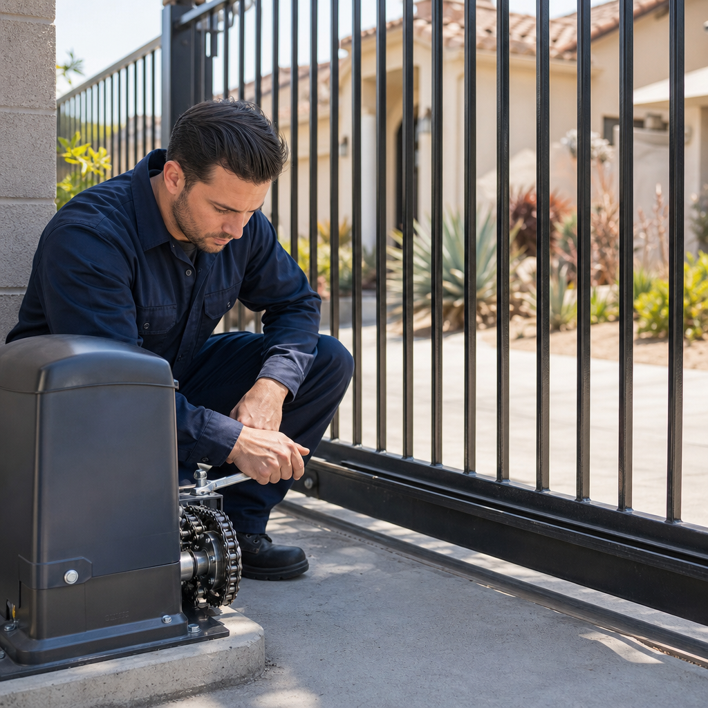 Illustration for automatic gate repair anaheim