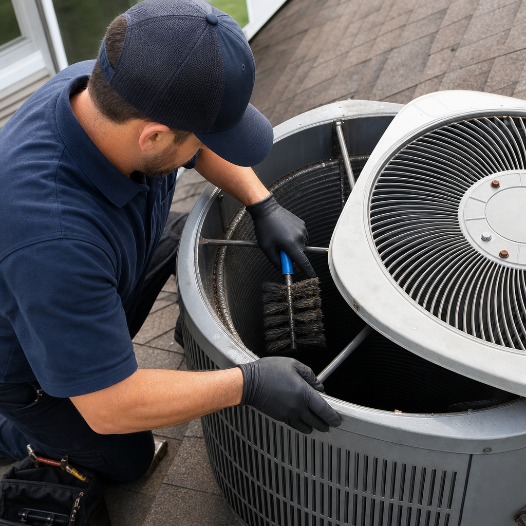 Illustration for hvac cleaning services