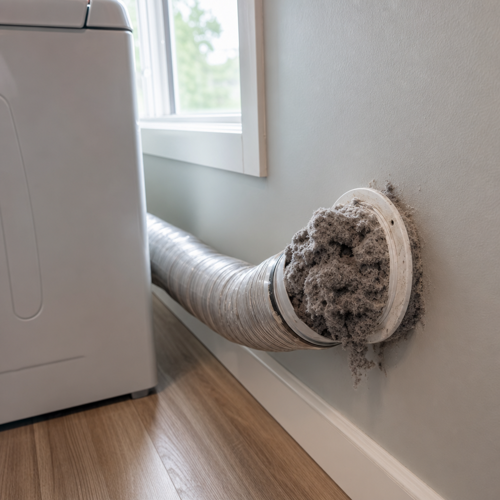 Illustration for dryer vent cleaning in Reading