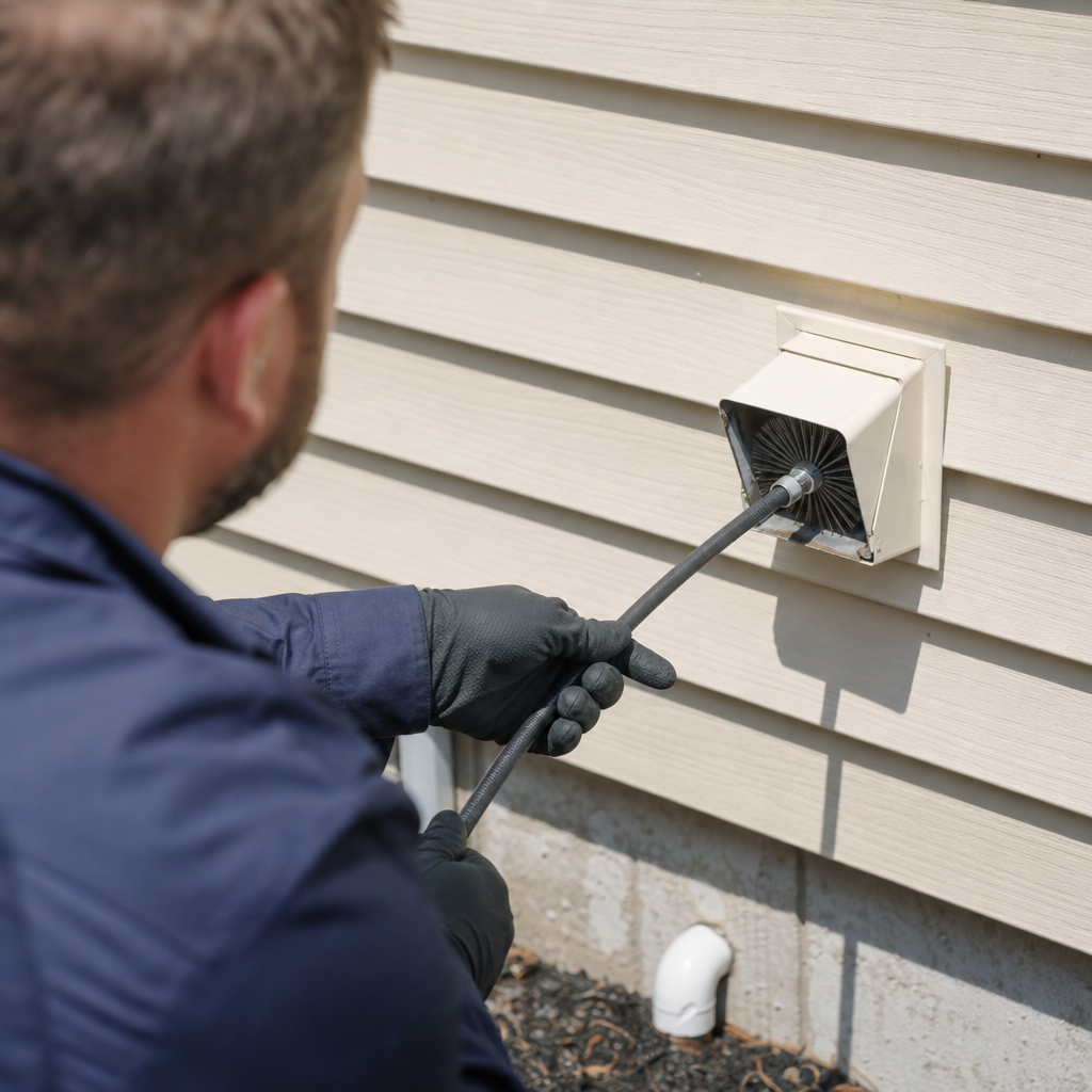 Illustration for dryer vent cleaning near me