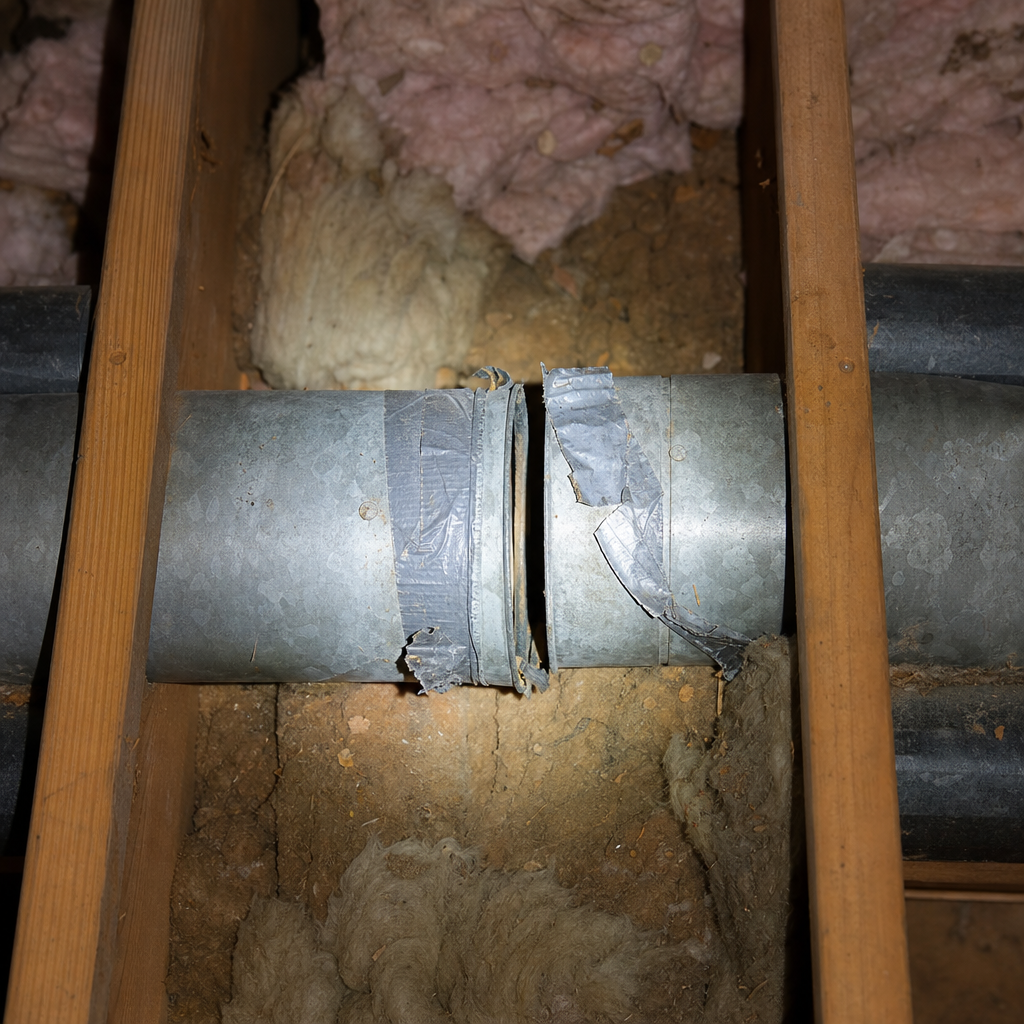 Illustration for duct sealing