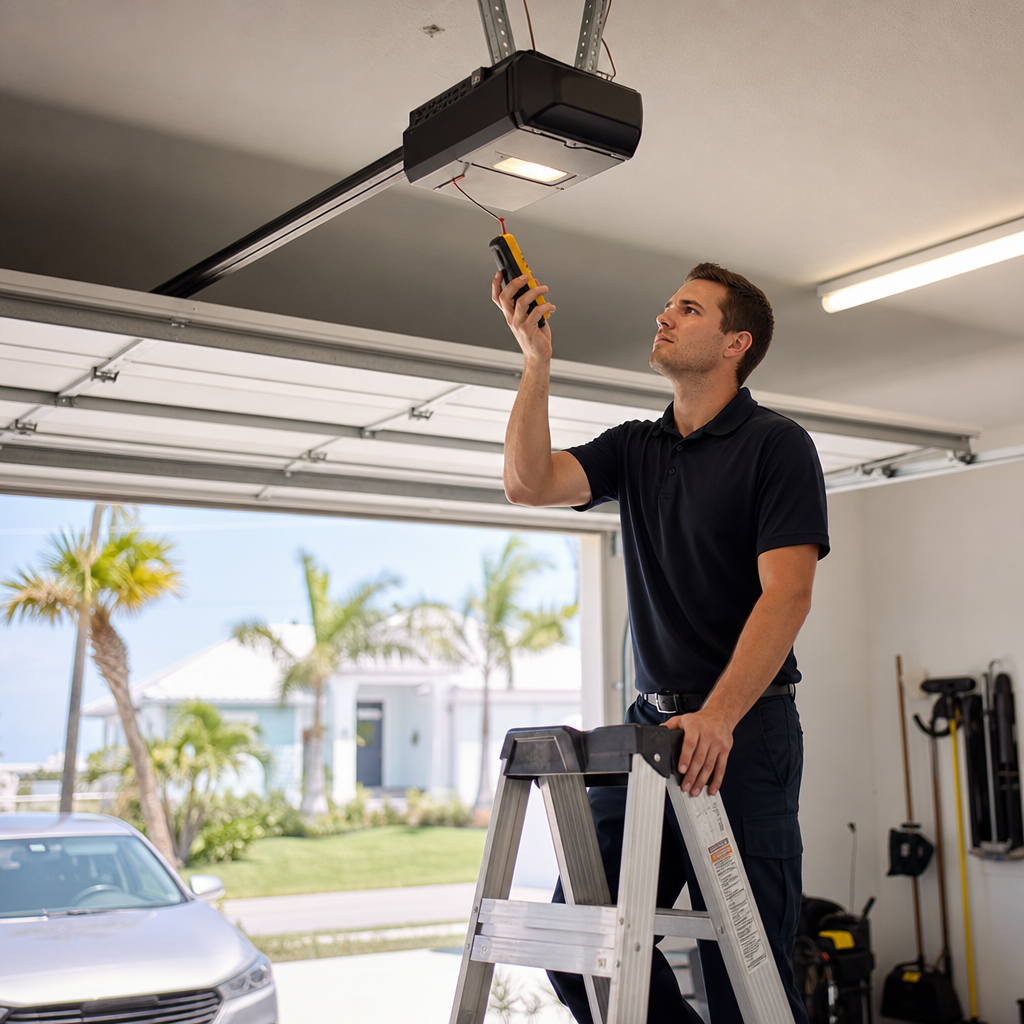 Illustration for garage door repair in North Miami Beach