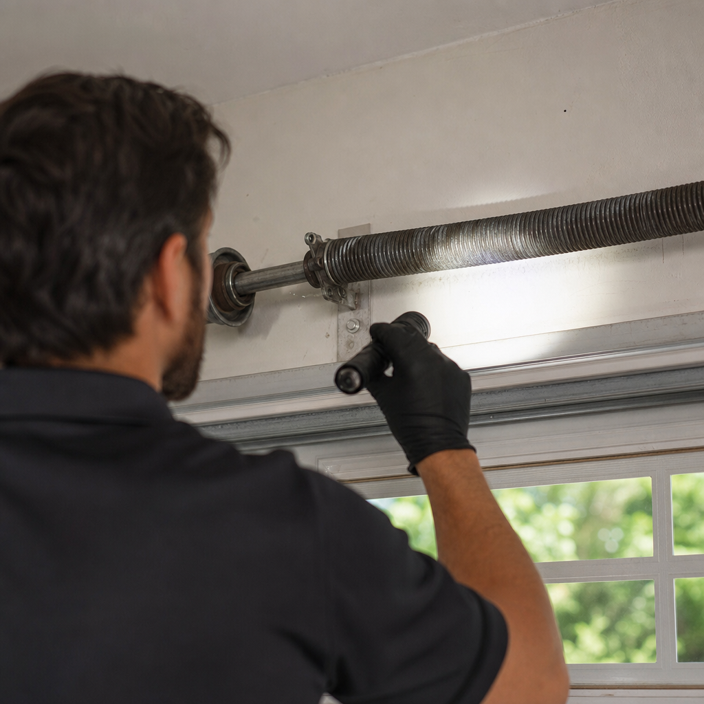 Illustration for garage door spring repair in Golden Glades