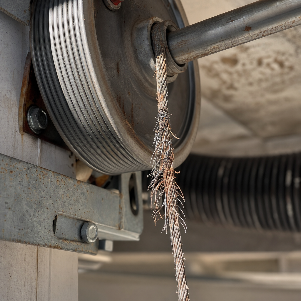 Illustration for garage door cable repair in Miami
