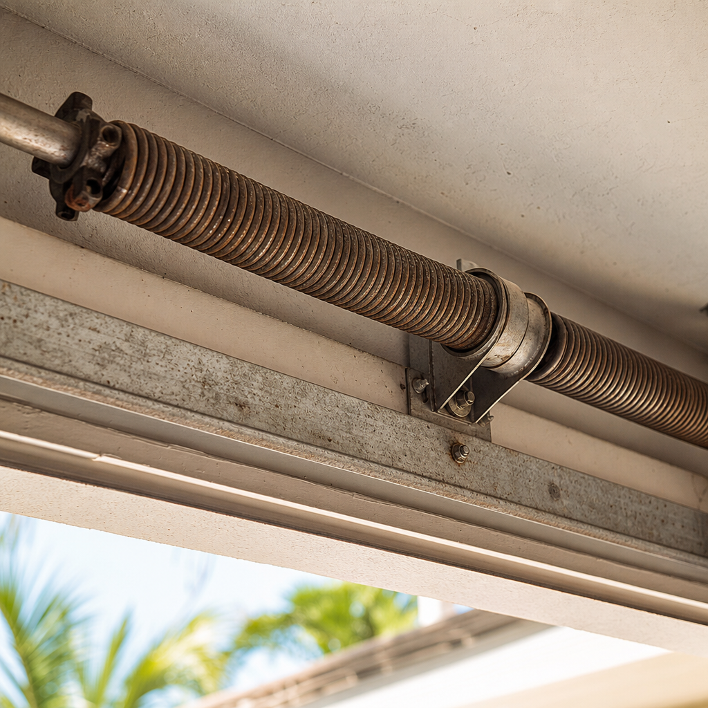 Illustration for garage door spring repair in Coconut Grove