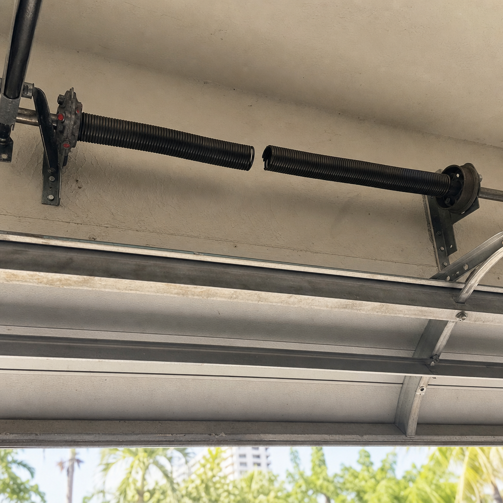 Illustration for garage door repair in Miami Beach