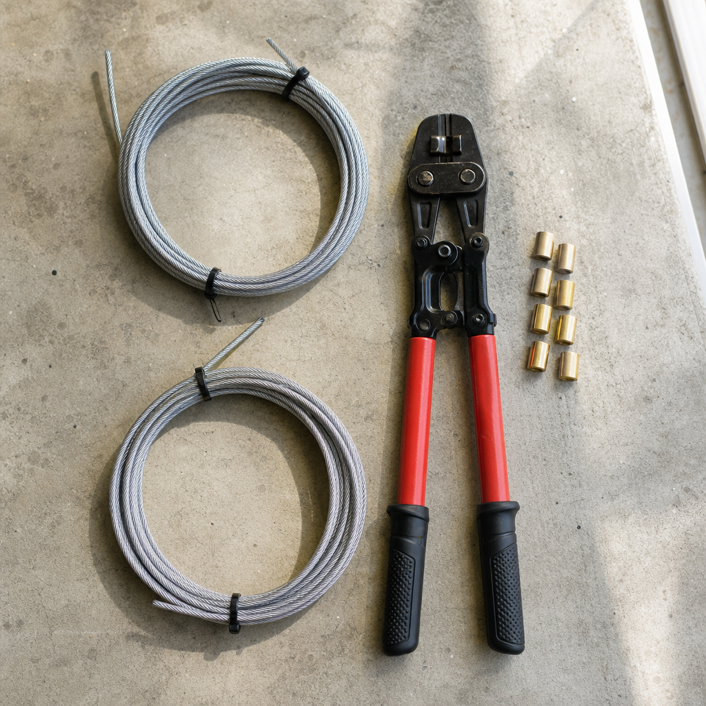 Illustration for garage door cable repair in Key Biscayne