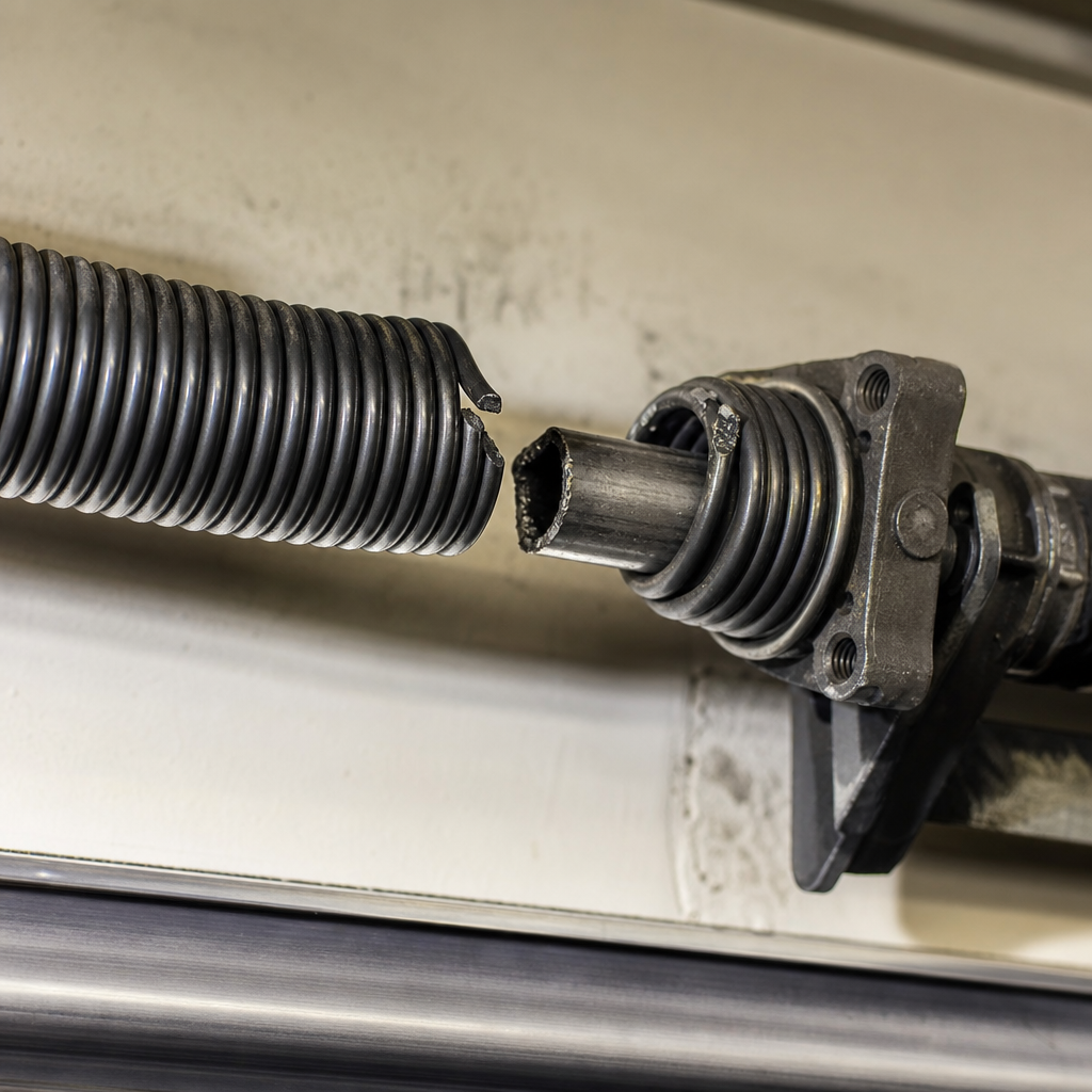 Illustration for garage door spring repair
