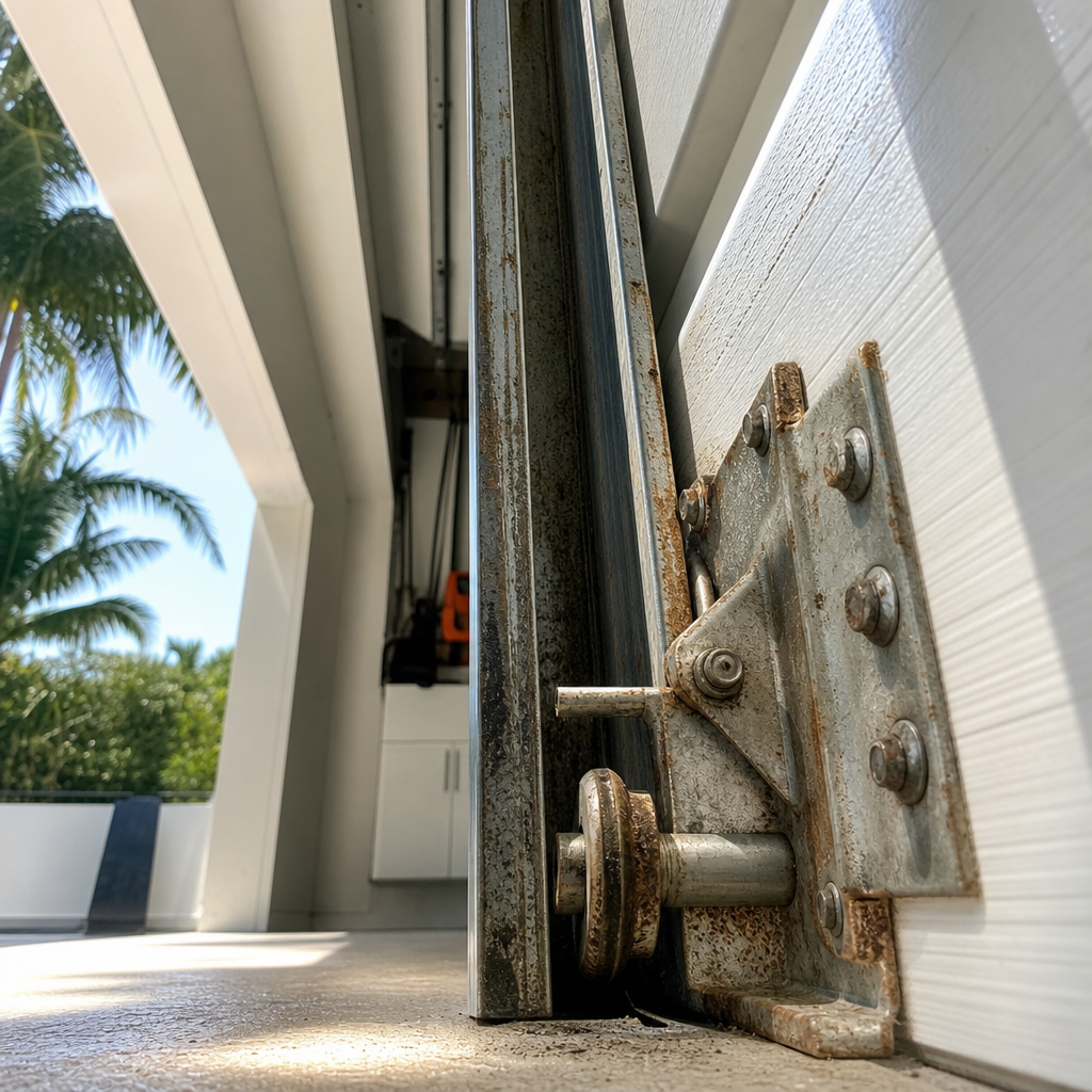 Illustration for garage door roller repair in Bay Harbor Islands