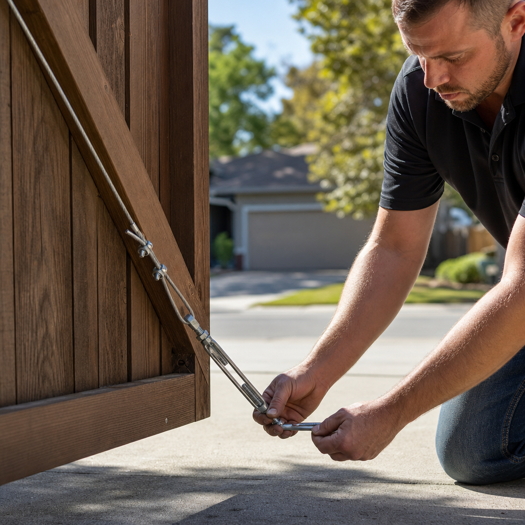 Illustration for gate repair in Cupertino