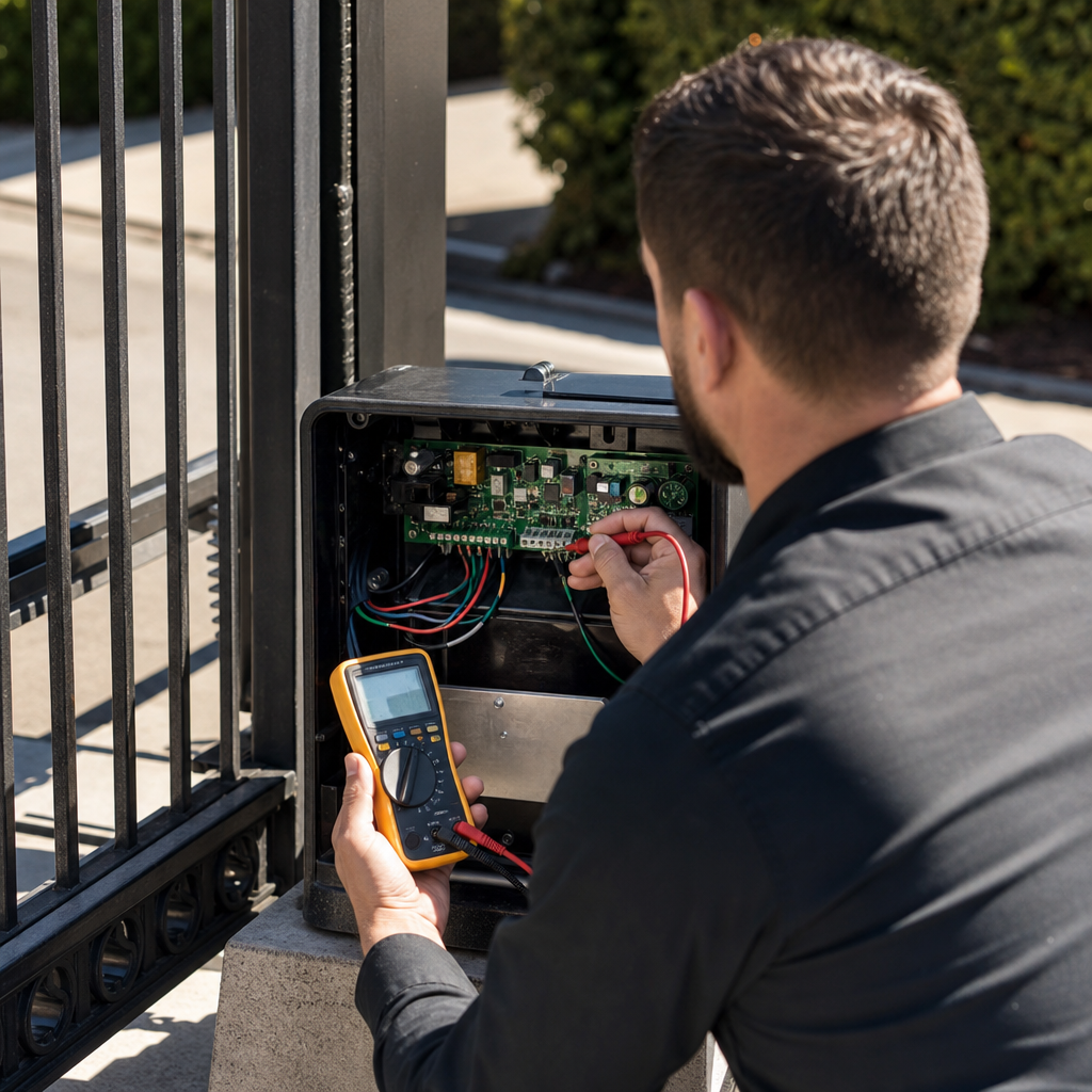 Illustration for gate repair in San Carlos