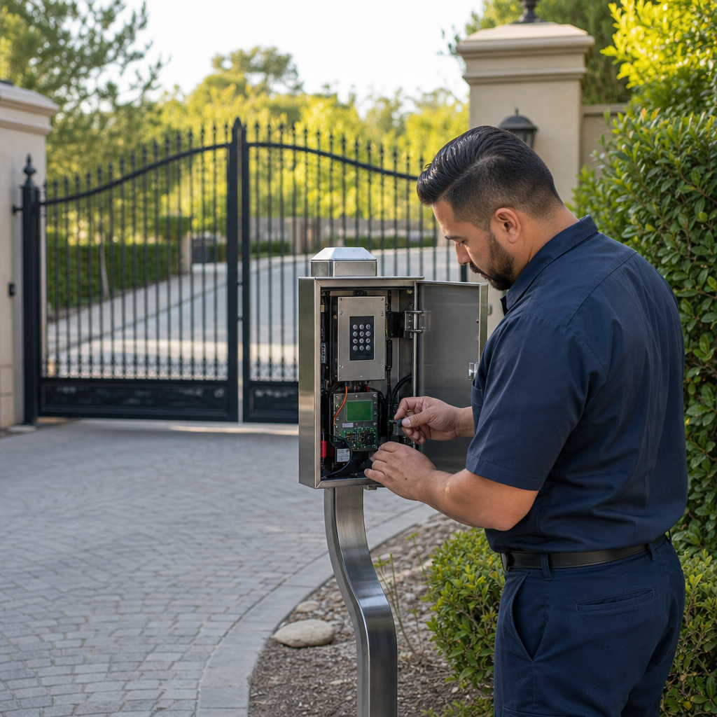 Illustration for gate repair in Hughson