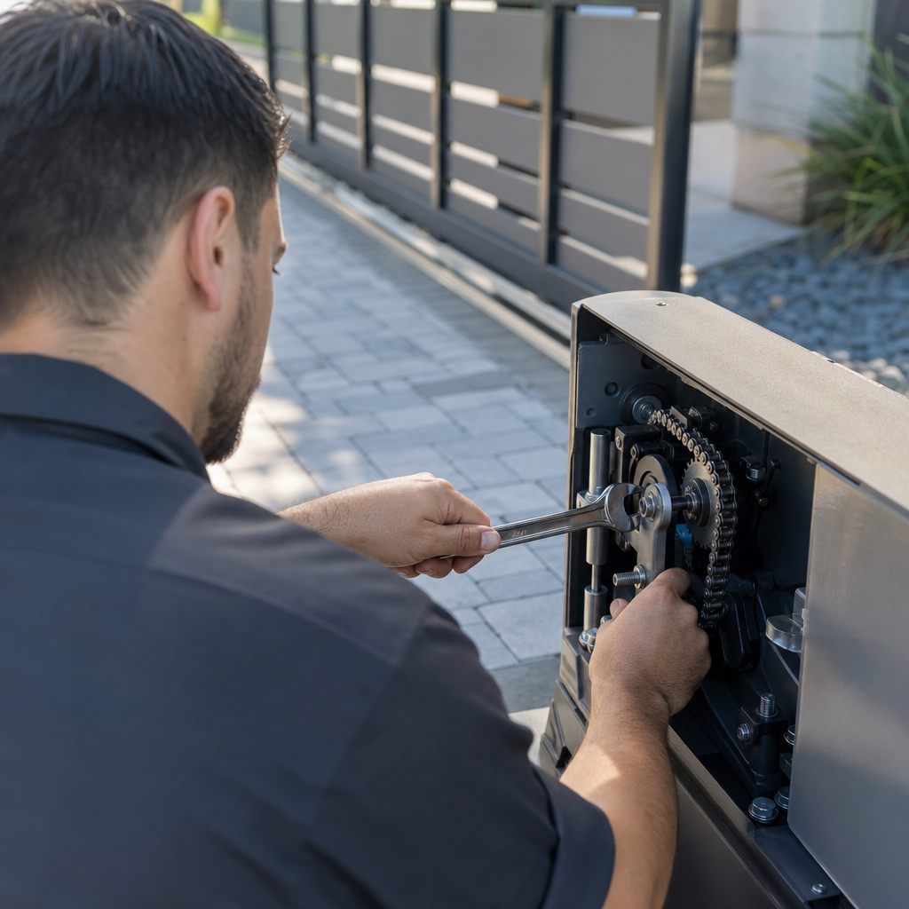 Illustration for gate repair in San Mateo