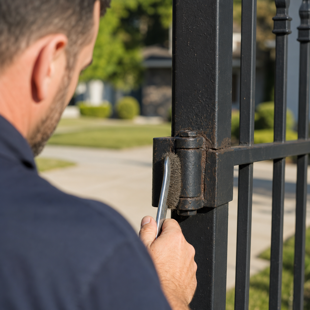 Illustration for gate repair in Milpitas