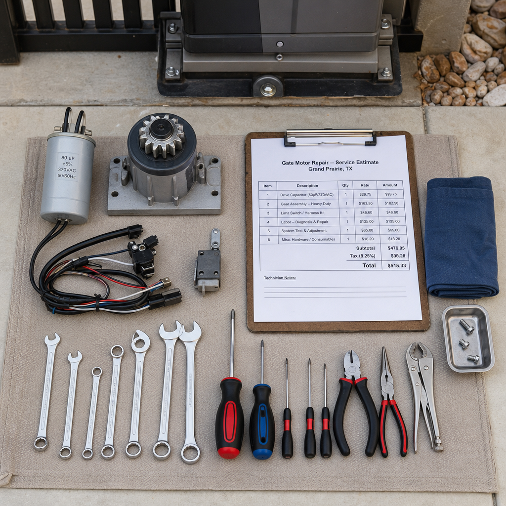 Illustration for gate motor repair in Grand Prairie