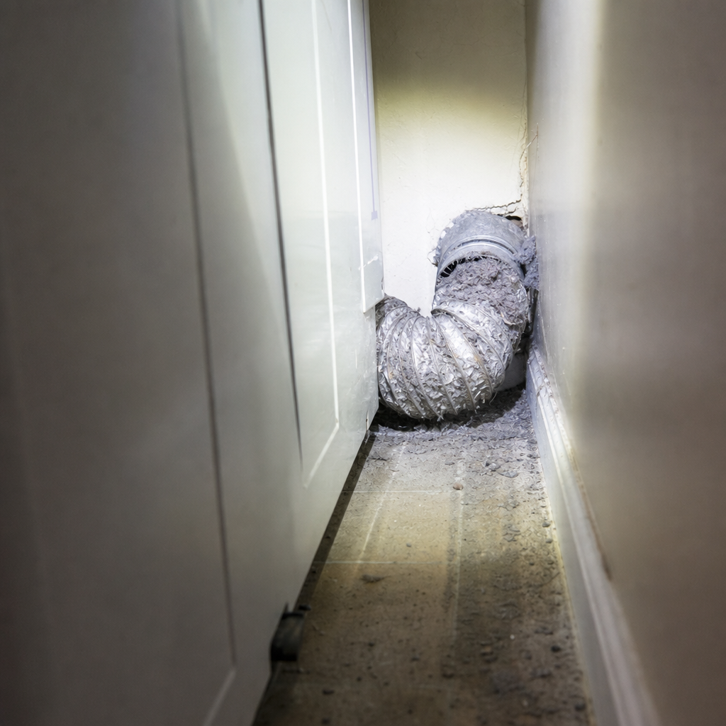 Illustration for dryer vent cleaning service