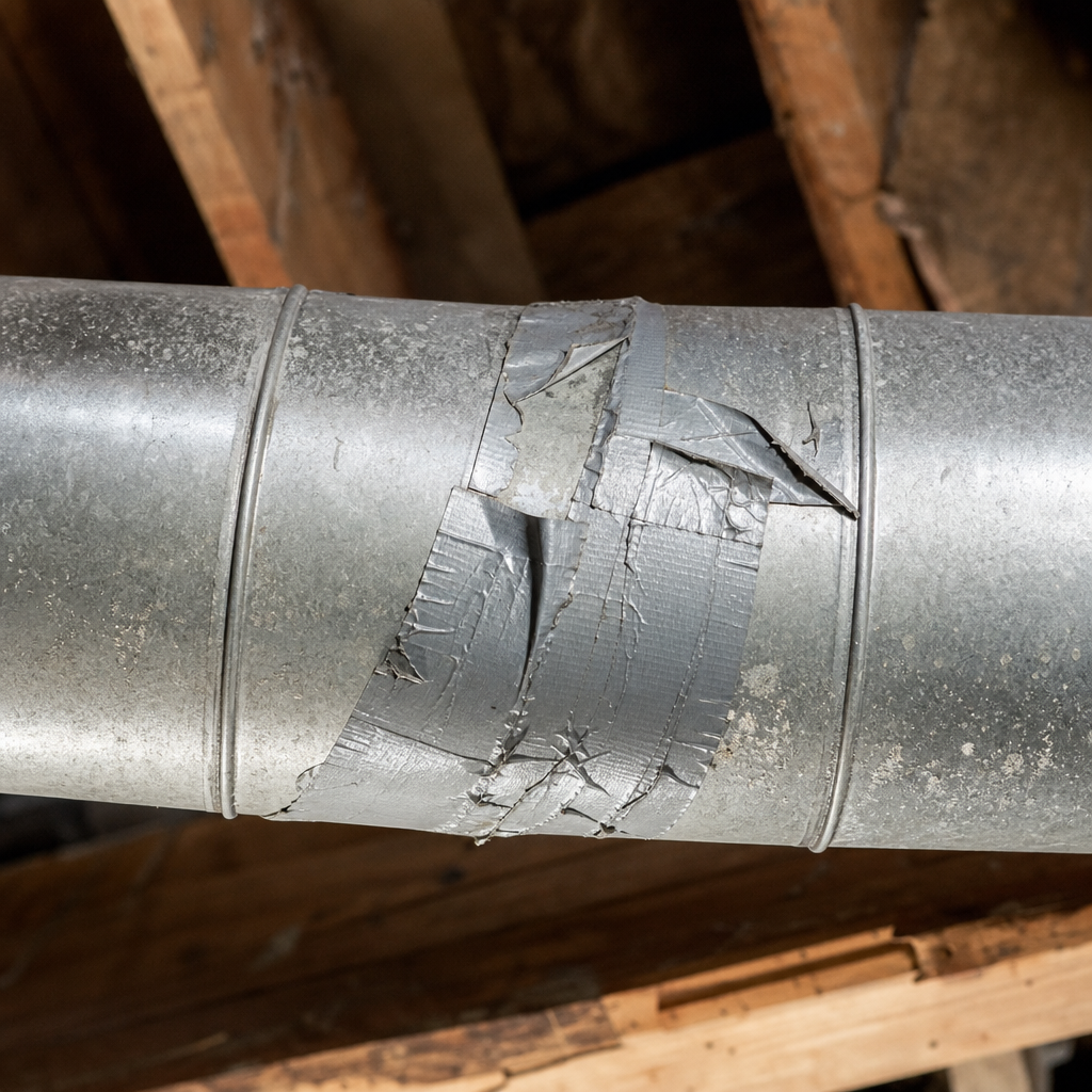 Illustration for air duct repair