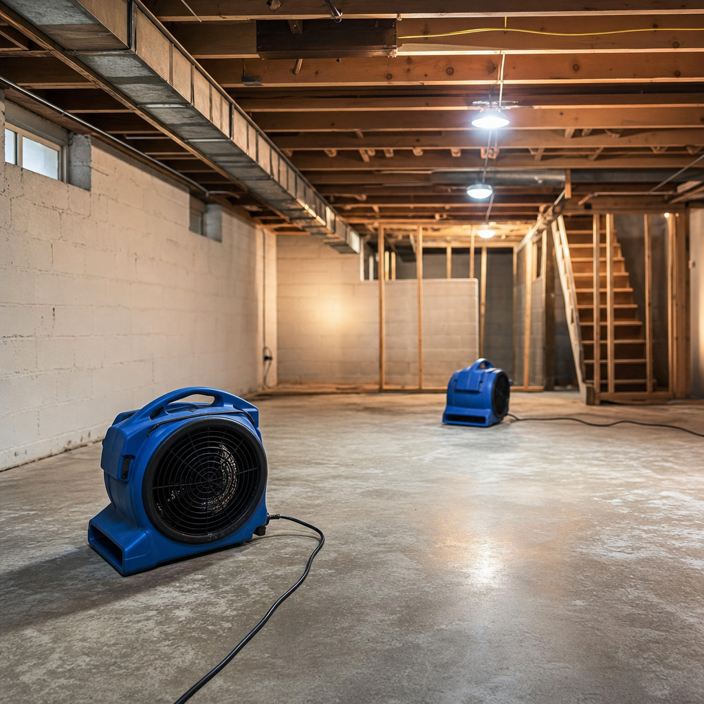 Illustration for flooded basement cleanup cost