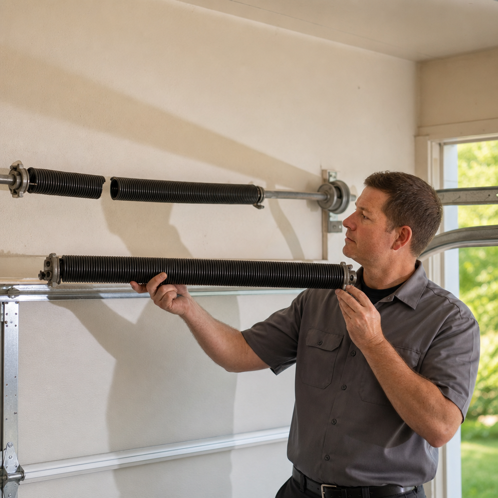 Illustration for same-day garage door service