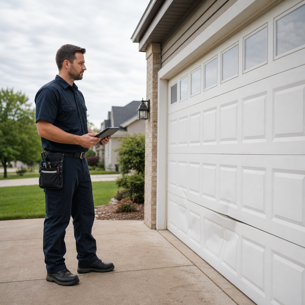 Illustration for garage door repair cost
