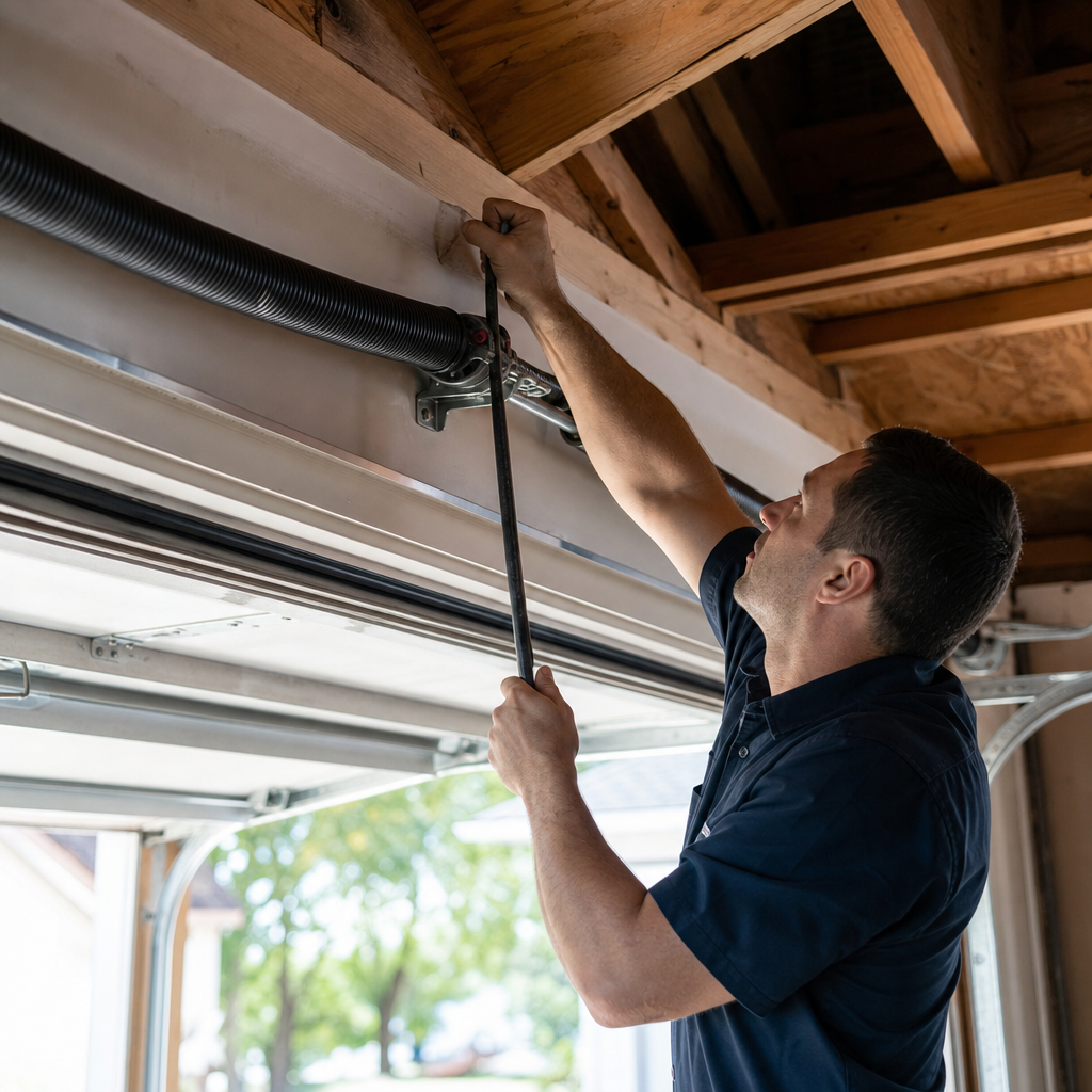 Illustration for garage door repair in Springfield