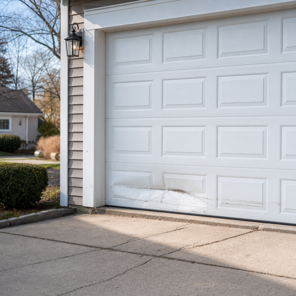 Illustration for garage door replacement
